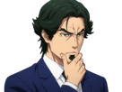 gori-suido-tokyo-24th-ward-anime-homme-cheveux-verts-yeux-verts