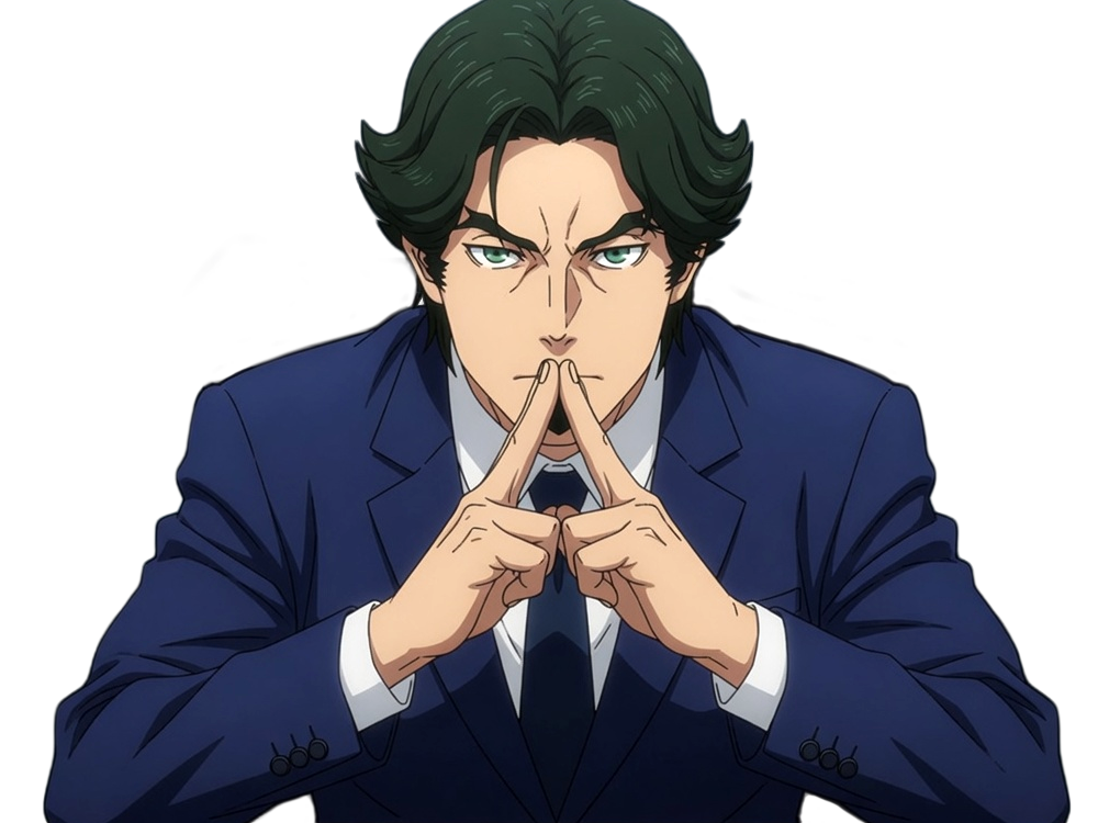 gori suido tokyo 24th ward anime homme cheveux-verts yeux-verts
