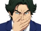 gori-suido-tokyo-24th-ward-anime-homme-cheveux-verts-yeux-verts