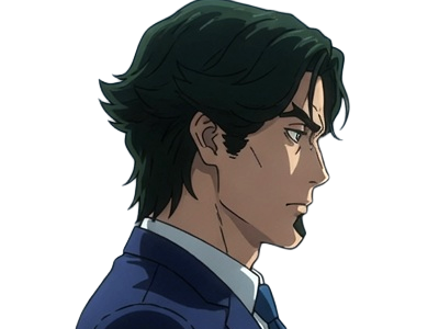 gori suido tokyo 24th ward anime homme cheveux-verts yeux-verts