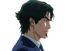 gori-suido-tokyo-24th-ward-anime-homme-cheveux-verts-yeux-verts