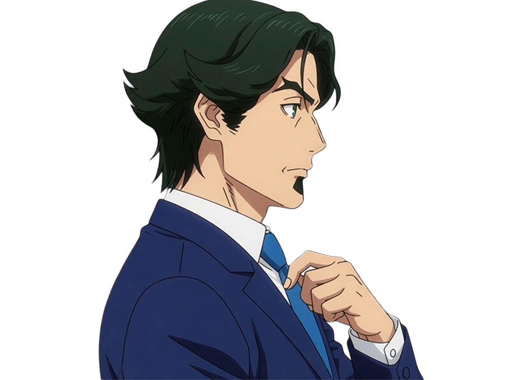 gori suido tokyo 24th ward anime homme cheveux-verts yeux-verts