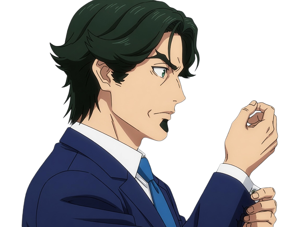 Sticker gori suido tokyo 24th ward anime homme cheveux verts yeux verts par Dark-63