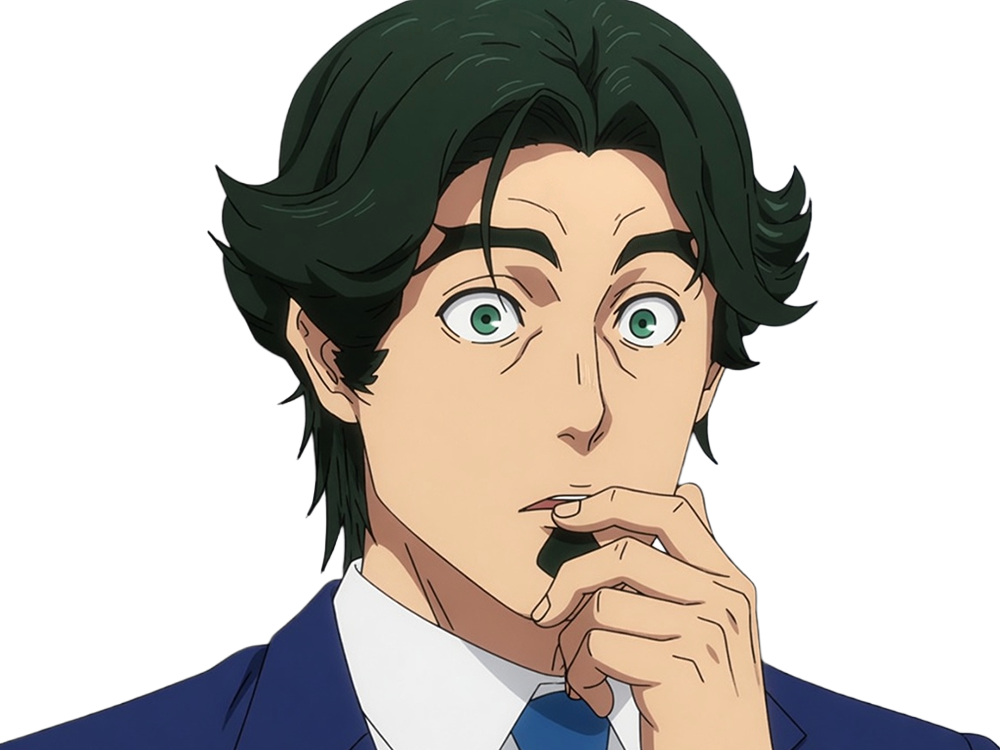 gori suido tokyo 24th ward anime homme cheveux-verts yeux-verts