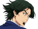 gori-suido-tokyo-24th-ward-anime-homme-cheveux-verts-yeux-verts