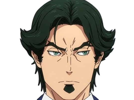 gori suido tokyo 24th ward anime homme cheveux-verts yeux-verts