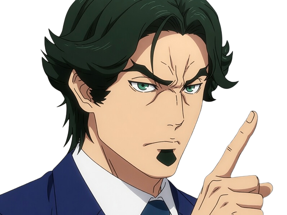 Sticker gori suido tokyo 24th ward anime homme cheveux verts yeux verts par Dark-63