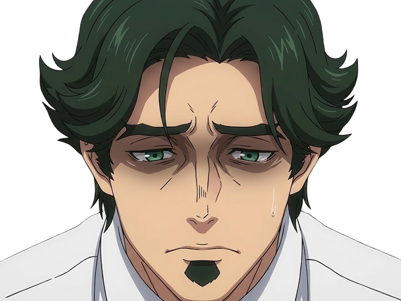 Sticker gori suido tokyo 24th ward anime homme cheveux verts yeux verts par Dark-63
