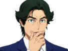 gori-suido-tokyo-24th-ward-anime-homme-cheveux-verts-yeux-verts