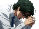 gori-suido-tokyo-24th-ward-anime-homme-cheveux-verts-yeux-verts