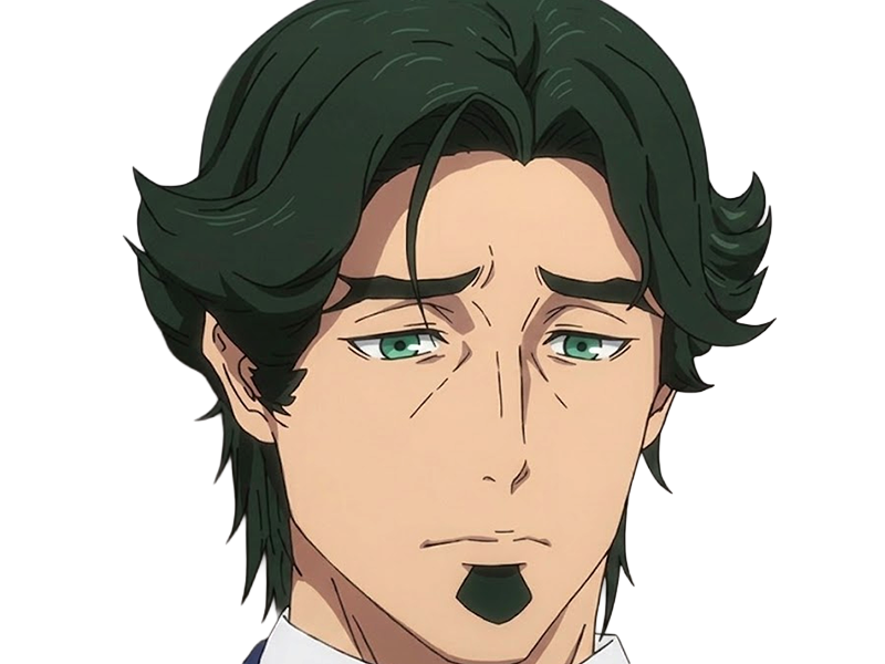 Sticker gori suido tokyo 24th ward anime homme cheveux verts yeux verts par Dark-63