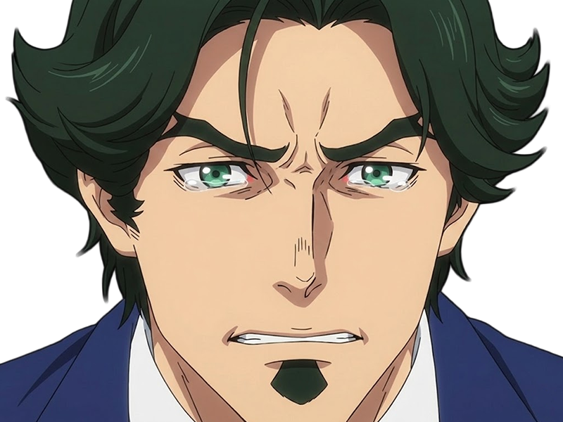gori suido tokyo 24th ward anime homme cheveux-verts yeux-verts