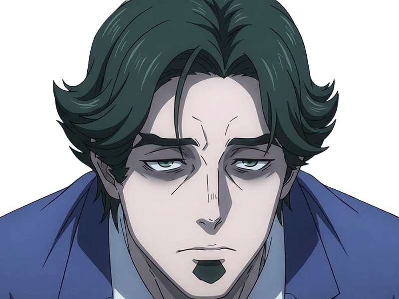 gori suido tokyo 24th ward anime homme cheveux-verts yeux-verts