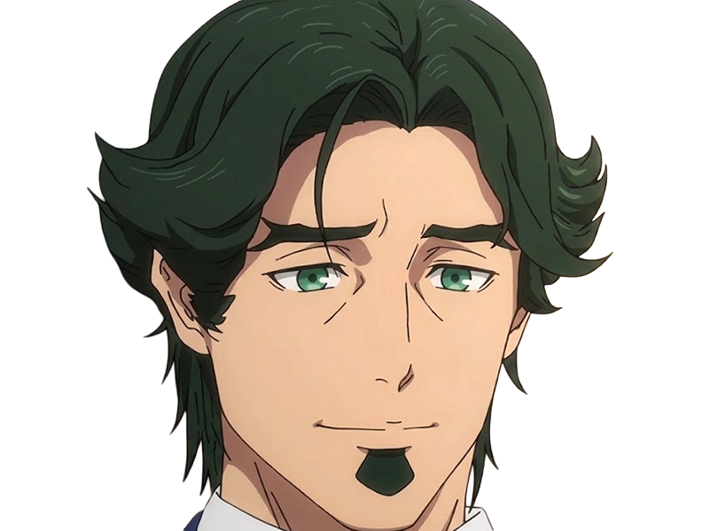 gori suido tokyo 24th ward anime homme cheveux-verts yeux-verts