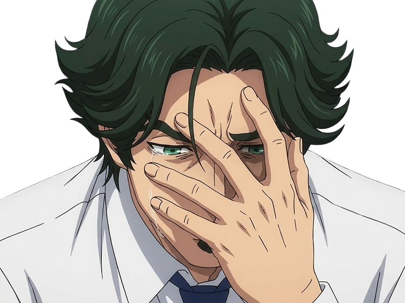 gori suido tokyo 24th ward anime homme cheveux-verts yeux-verts
