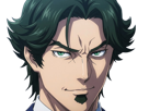 gori-suido-tokyo-24th-ward-anime-homme-cheveux-verts-yeux-verts