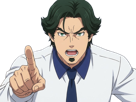 gori-suido-tokyo-24th-ward-anime-homme-cheveux-verts-yeux-verts