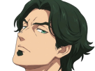 gori-suido-tokyo-24th-ward-anime-homme-cheveux-verts-yeux-verts