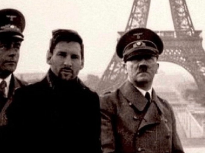 adolf hitler leo lionel messi paris tour eiffel