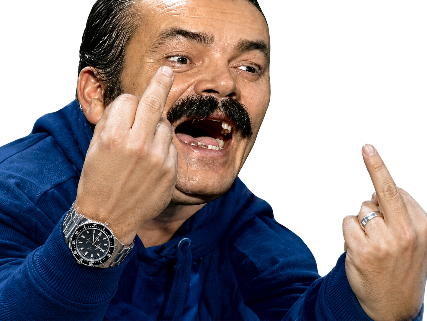 risitas maradona doigt honneur fuck fou foot supporter football euro cdm coupe monde ldc