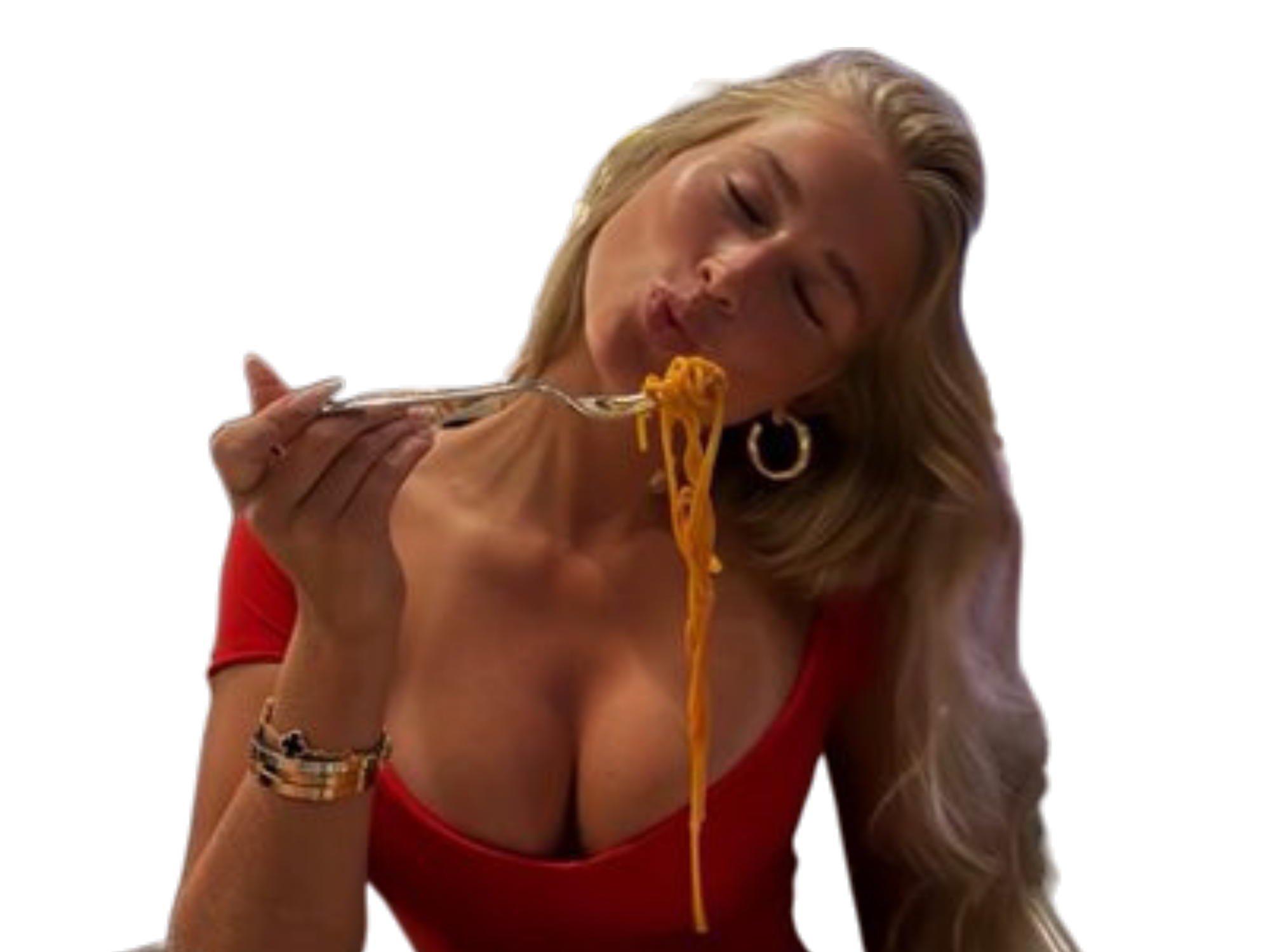 petite amie copine lennart karl bonne bonnasse gros seins spaghetti spaghettis