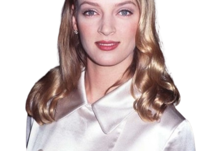 uma thurman rose dassonville chemisier soie argente fic bloop
