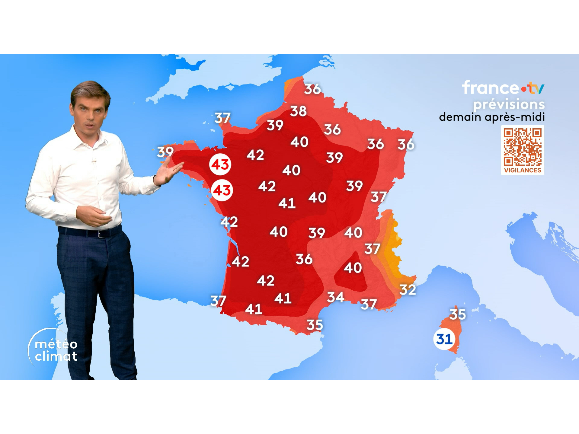 canicule ete meteo carte climat chaleur chaud france francetv 43 sebastien thomas summer nanted spiroued