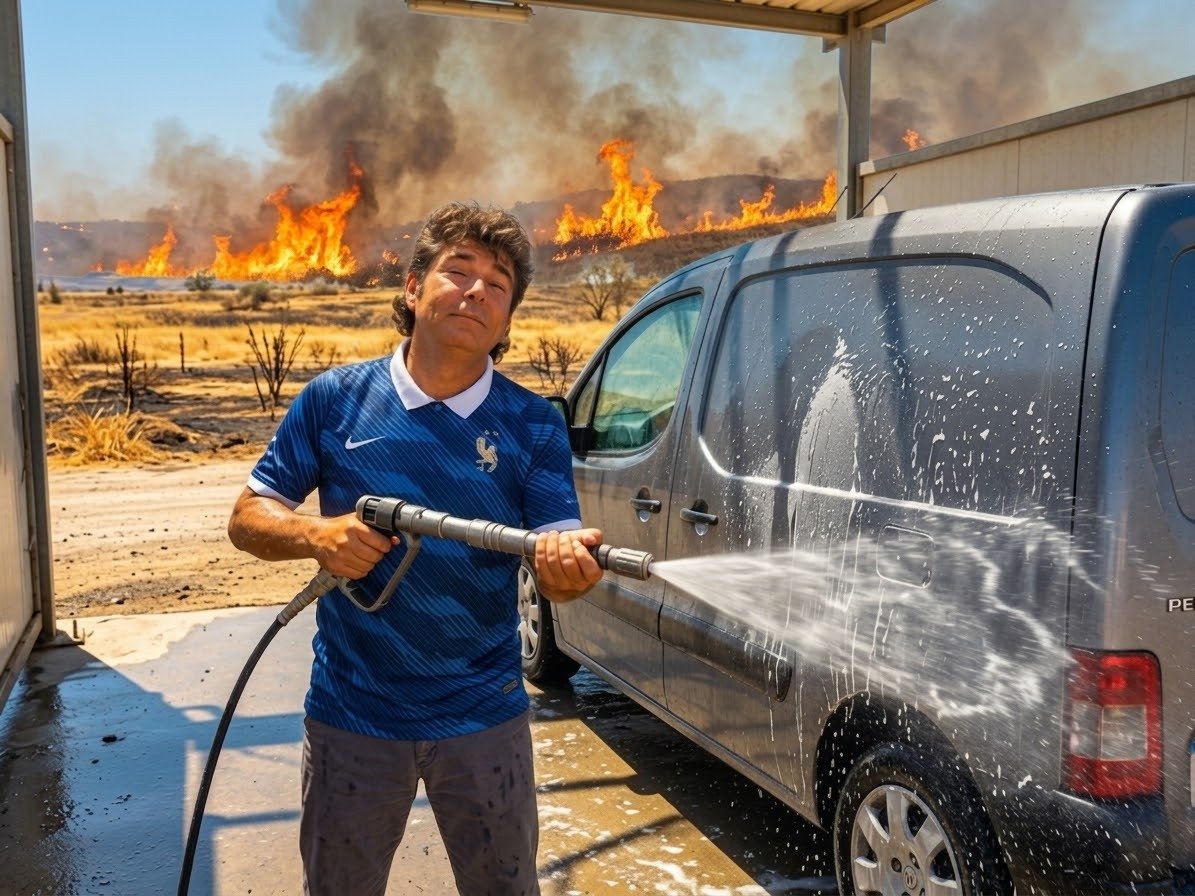 climatisation canicule ete plaisir incendie cuck sah lavage voiture rien a foutre