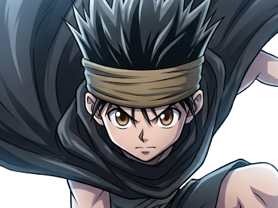 ging freecss jeune hunterxhunter hunter x anime manga homme cheveux-noirs yeux-marrons flashback