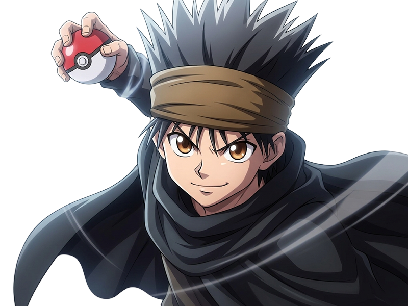 ging freecss jeune hunterxhunter hunter x anime manga homme cheveux-noirs yeux-marrons flashback