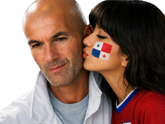 zizou zidane kiss embrasser yzabel cdm2026 panama