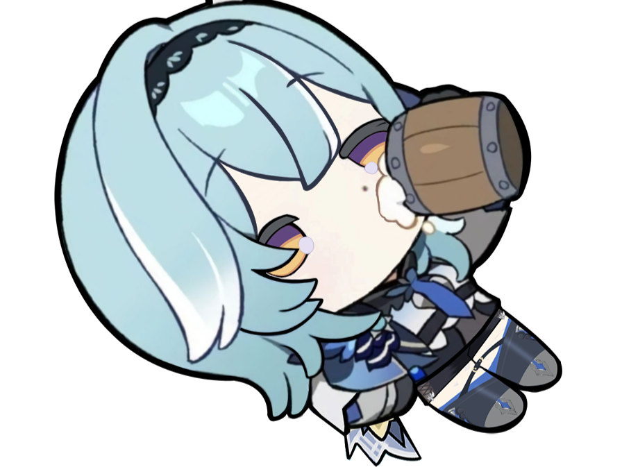 genshin impact eula qiqi pose biere