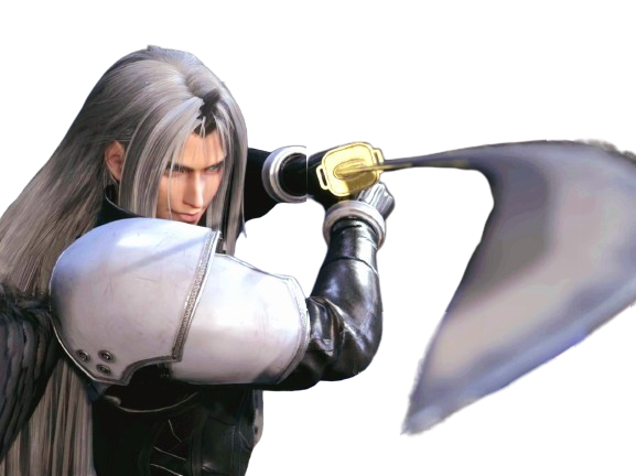 sephiroth ff7 final fantasy vii sourire combat masamune epee