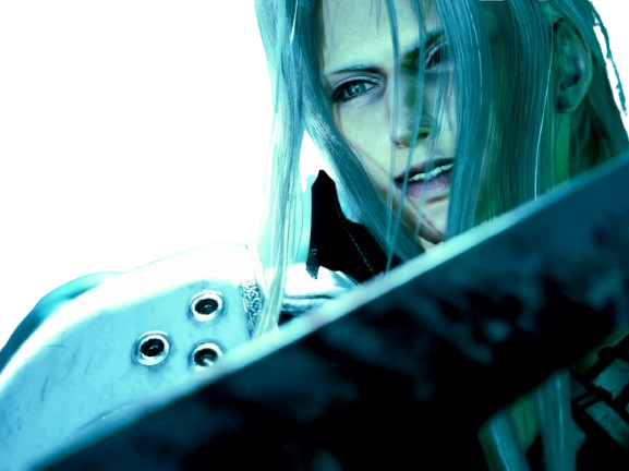 sephiroth ff7 final fantasy vii sourire joie masamune epee