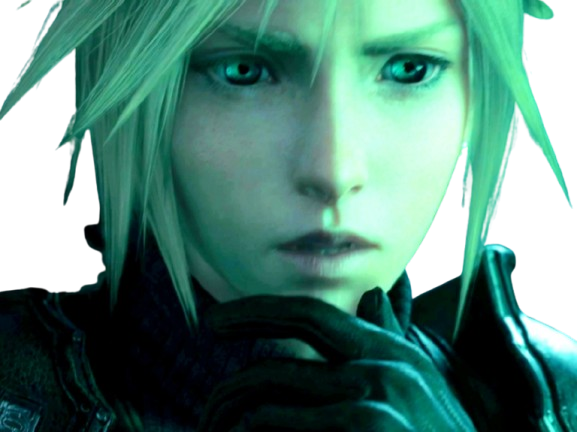 cloud strife ff7 final fantasy vii reflechir penser question