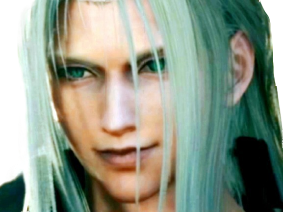 sephiroth ff7 final fantasy vii doux sourire