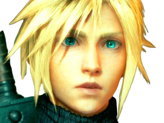 cloud strife ff7 final fantasy vii incredule