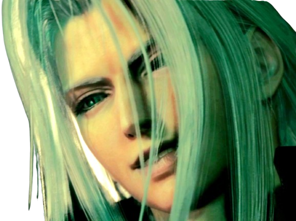 sephiroth ff7 final fantasy vii sourire narquois