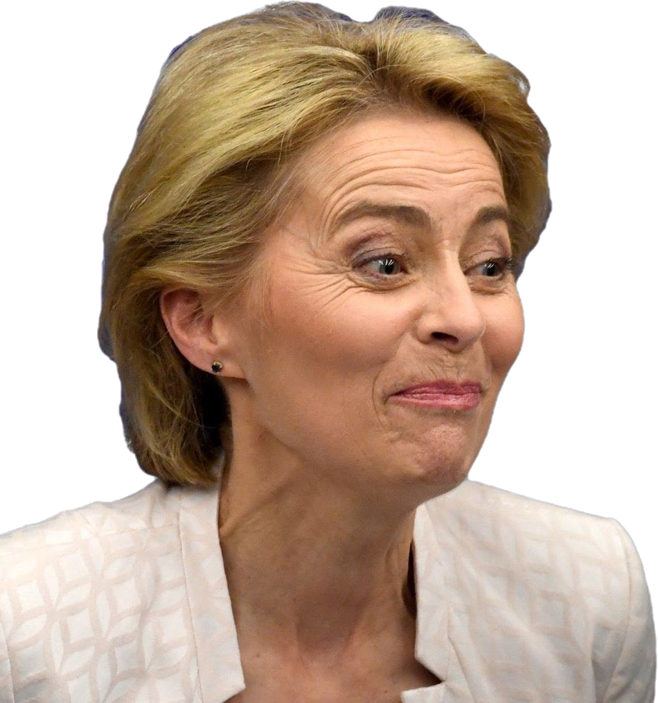 vonderleyen ursula salope politique dictatoriale europe moche grimace conne arnaque moquerie