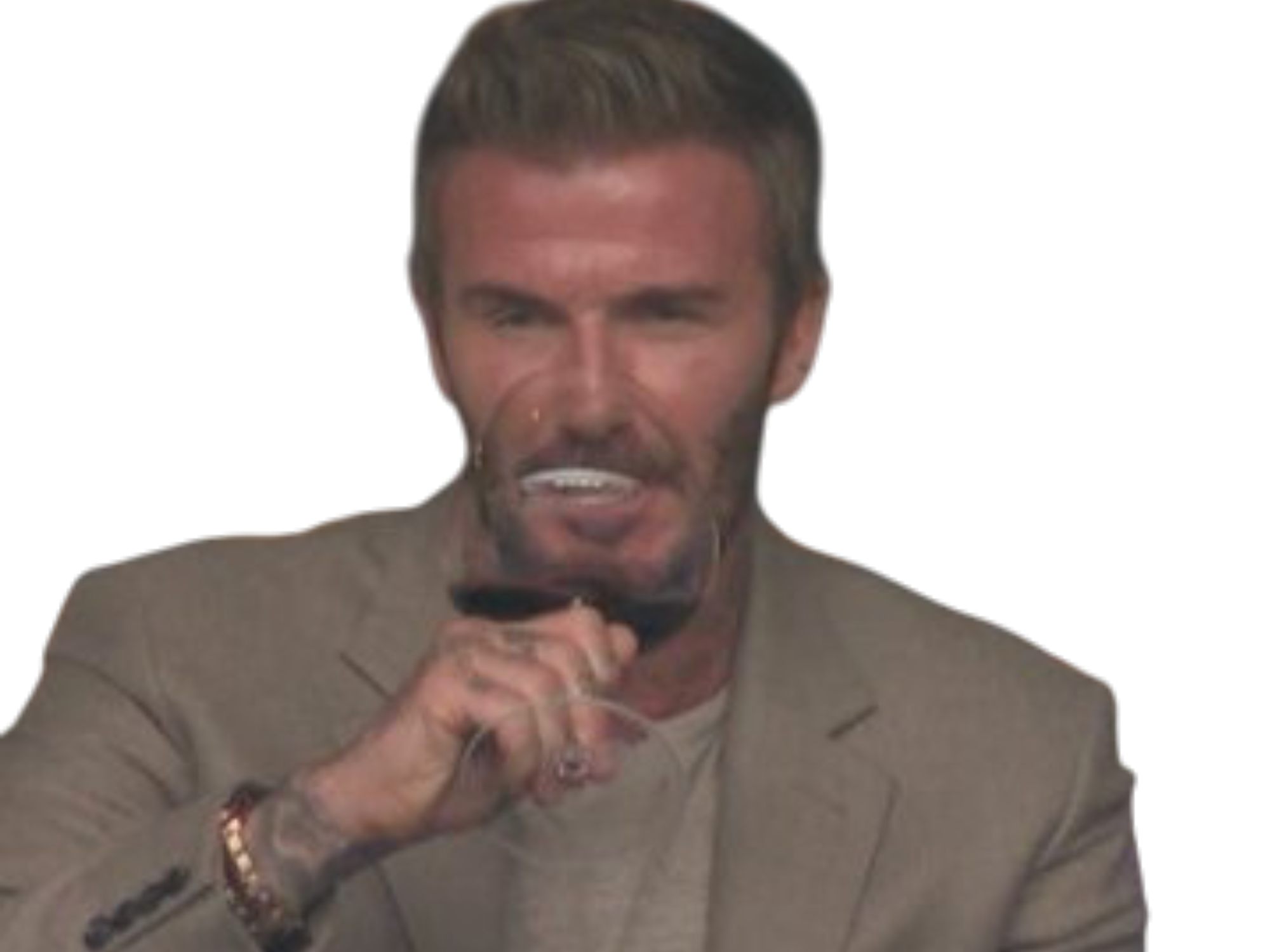 david beckham boit un verre de vin bresil ecosse cdm coupe du monde 2026