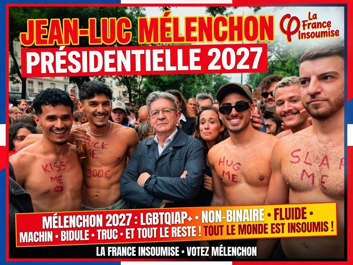 campagne melenchon lfi 2027 gay homo lgbt hypocrite