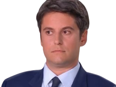 attal gabriel renaissance politique macroniste macronie macronisme juger regard dubitatif attal2027 debat gay