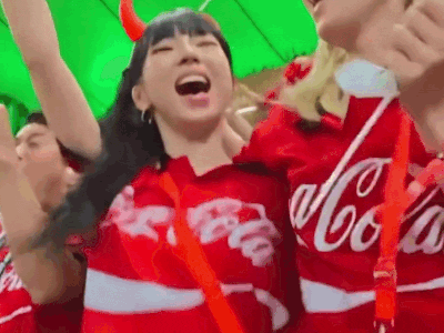 karina aespa kpop coree du sud foot celebration coreenne supportrice joie but