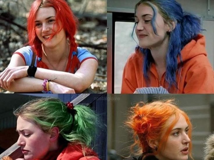 kate winslet eternal sunshine clementine kruczynski vert rouge orange bleu agrume fic bloop