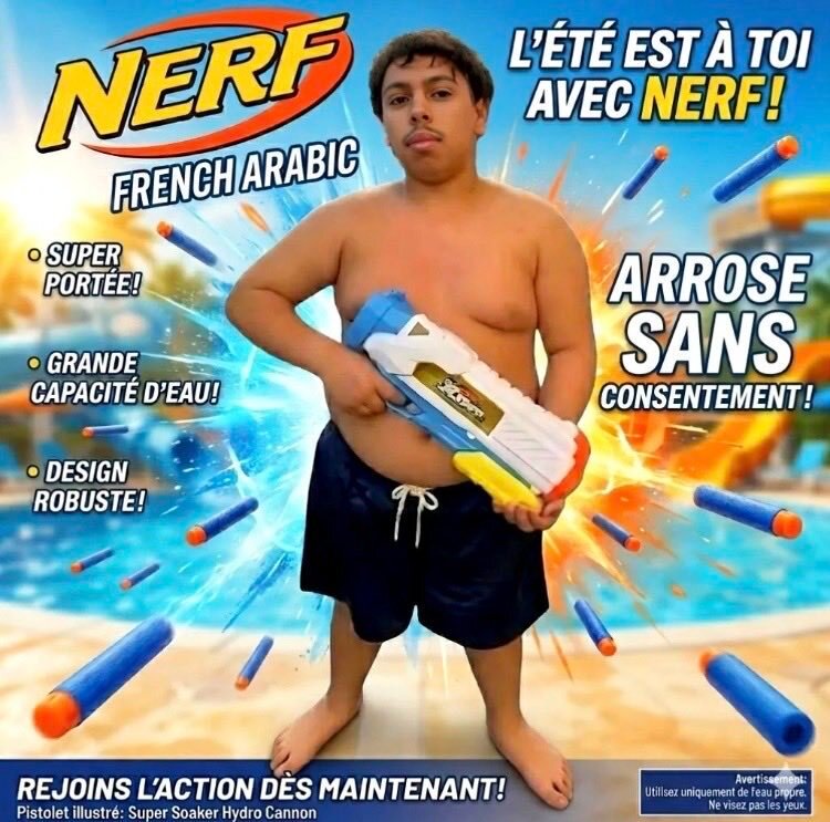 loukoum hamza ladouane canon pistolet eau paris canal saint martin colon french arabic immigration enrichissement