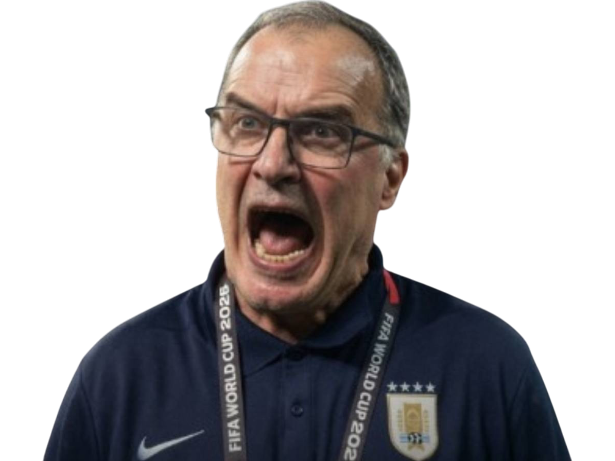 marcelo bielsa uruguay rage zinzin tare hurle elimine elimination cdm coupe du monde 2026