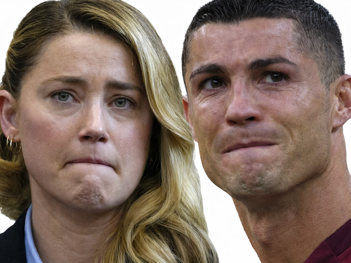 amber heard ronaldo cr7 degoute triste seum depite pleurs pls