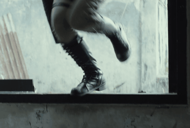 jeon soo jin chasse psychopathe arc batiment poursuite coreenne actrice gif