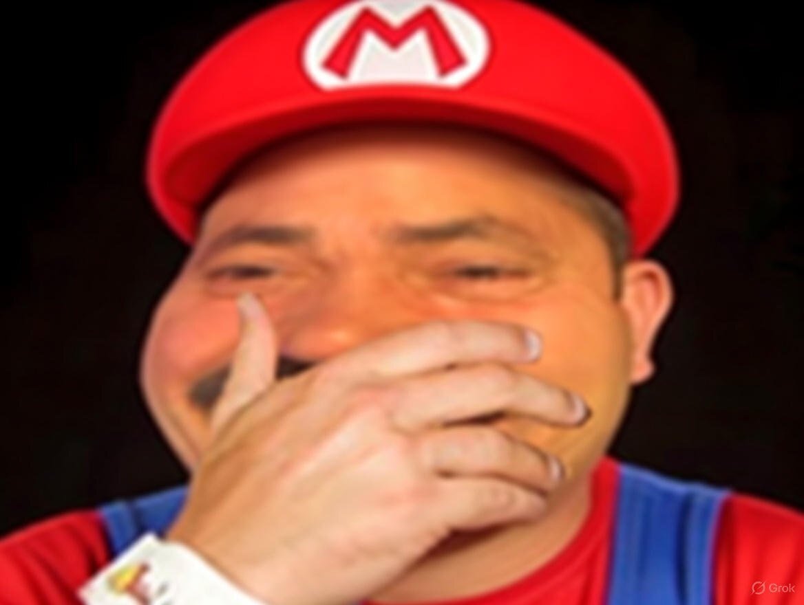 nintendo rire main mario risitas