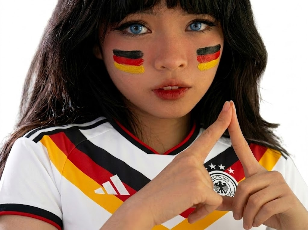 maillot coupe monde foot football yzabel japonnaise emo cute manga kikoojap lisa supportrice allemagne